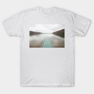 Blue Dock Peaceful Lake T-Shirt